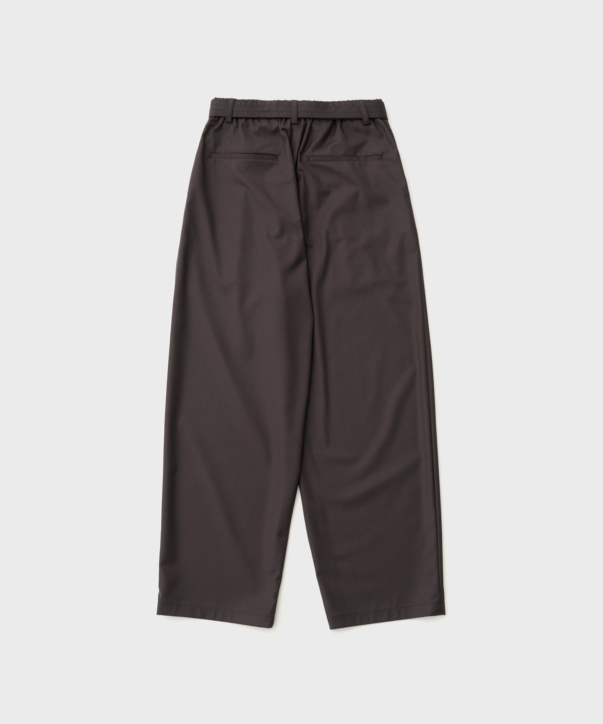 어나더 오피스(ANOTHER OFFICE) Cocoon Banded Pants (Brick Brown)