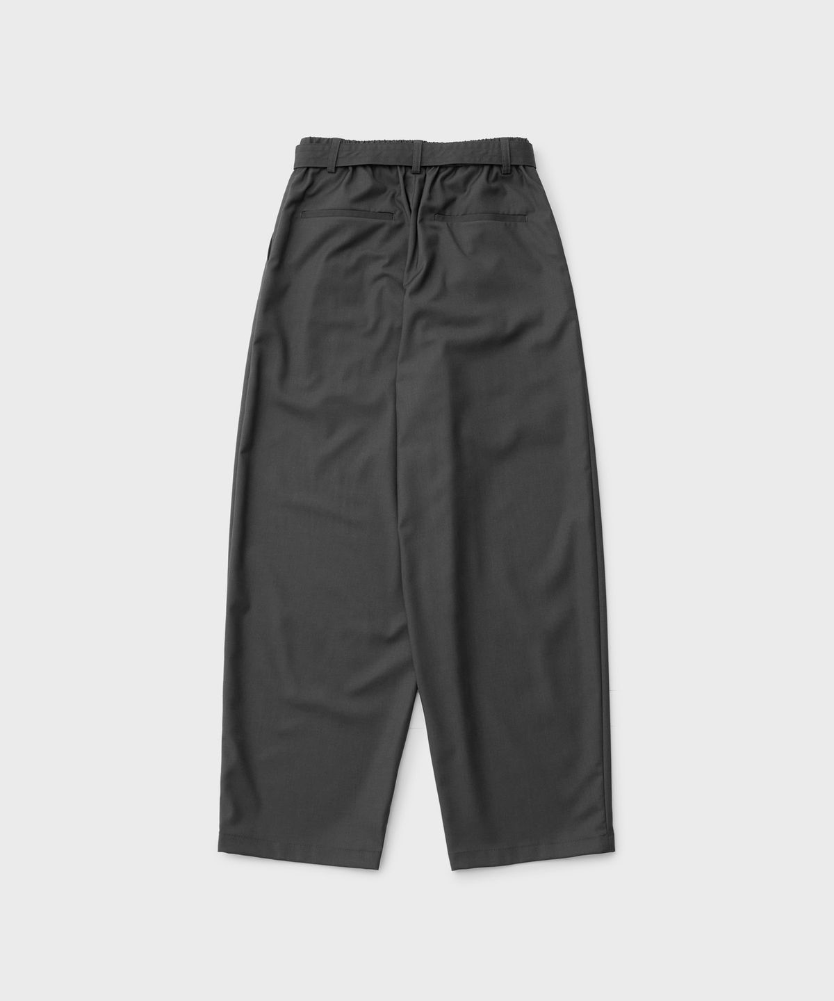 어나더 오피스(ANOTHER OFFICE) Cocoon Banded Pants (Charcoal)
