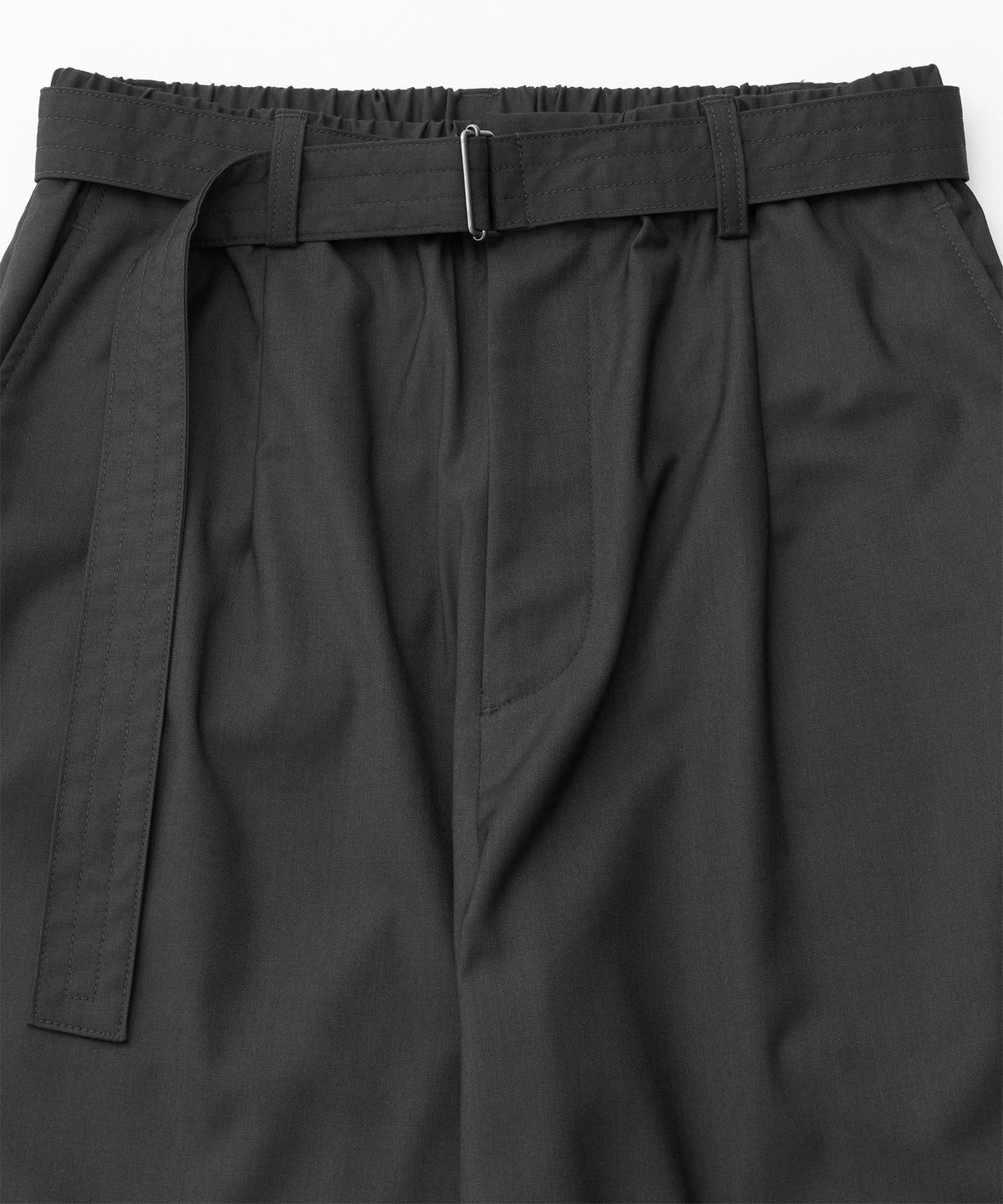 어나더 오피스(ANOTHER OFFICE) Cocoon Banded Pants (Charcoal)