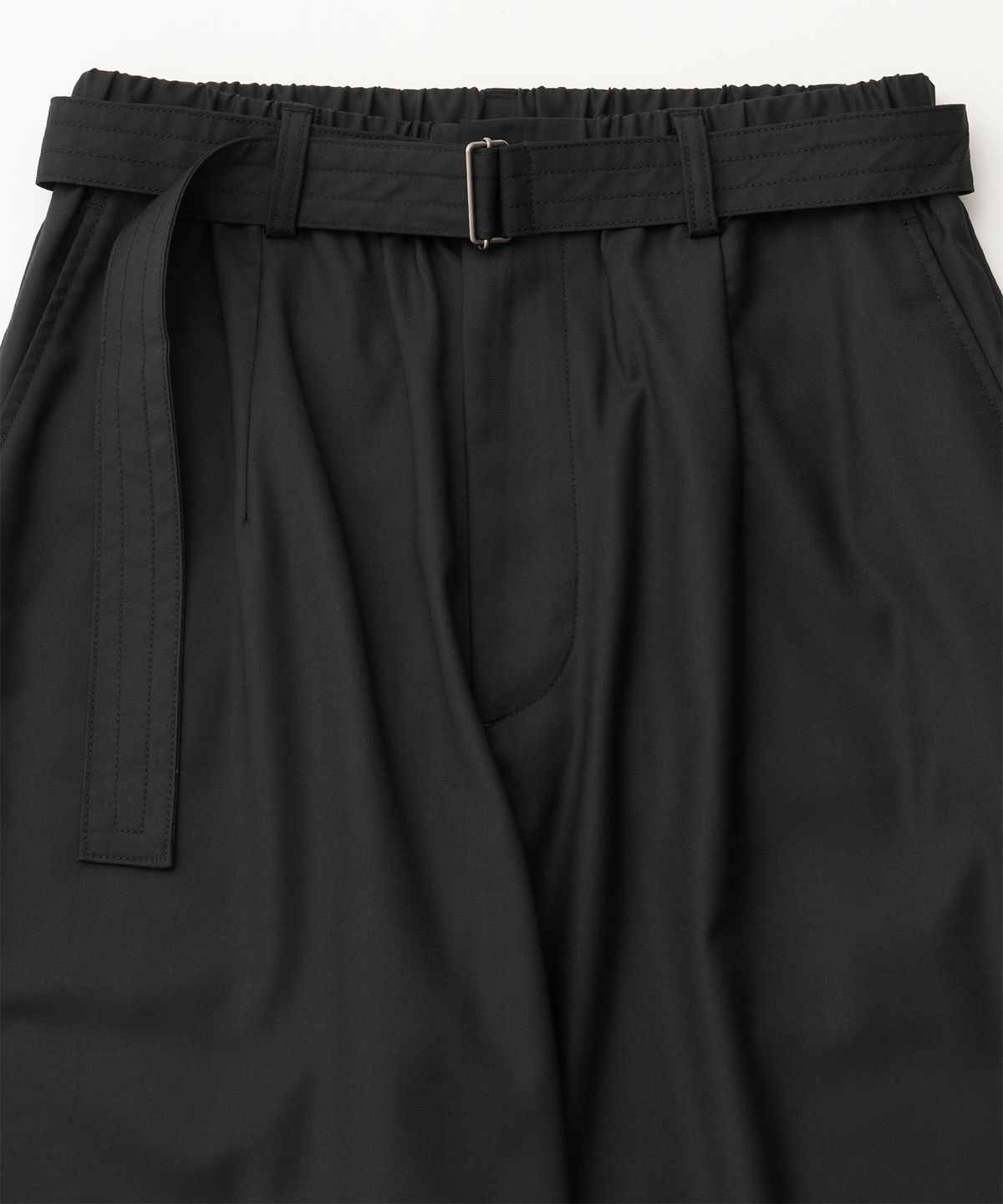 어나더 오피스(ANOTHER OFFICE) Cocoon Banded Pants (Black)