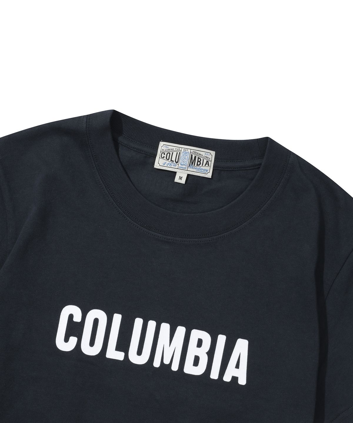 컬럼비아 유니버시티(COLUMBIA UNIVERSITY) SIMPLE LOGO WOMEN CROP S/S T-SHIRTS 크라운네이비