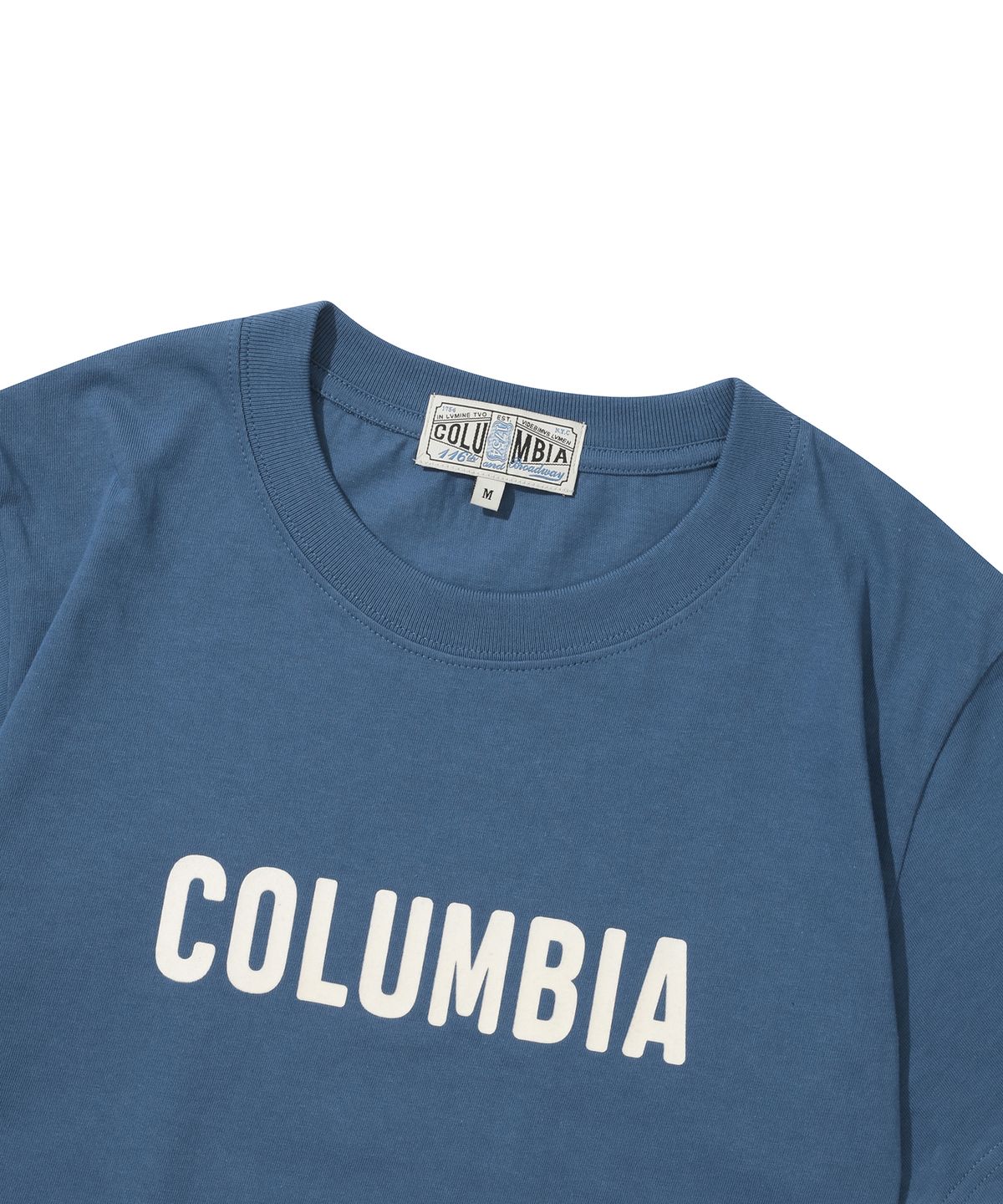 컬럼비아 유니버시티(COLUMBIA UNIVERSITY) SIMPLE LOGO WOMEN CROP S/S T-SHIRTS 프렌치블루