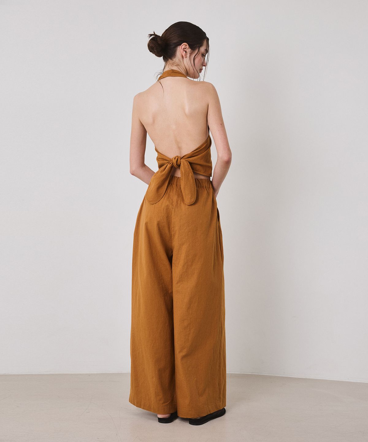 아템포(ATEMPO) LINEN RESORT SET-UP_brown