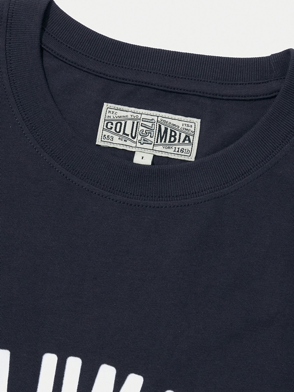 컬럼비아 유니버시티(COLUMBIA UNIVERSITY) CU 1754 ARCH LOGO S/S T-SHIRTS 크라운네이비