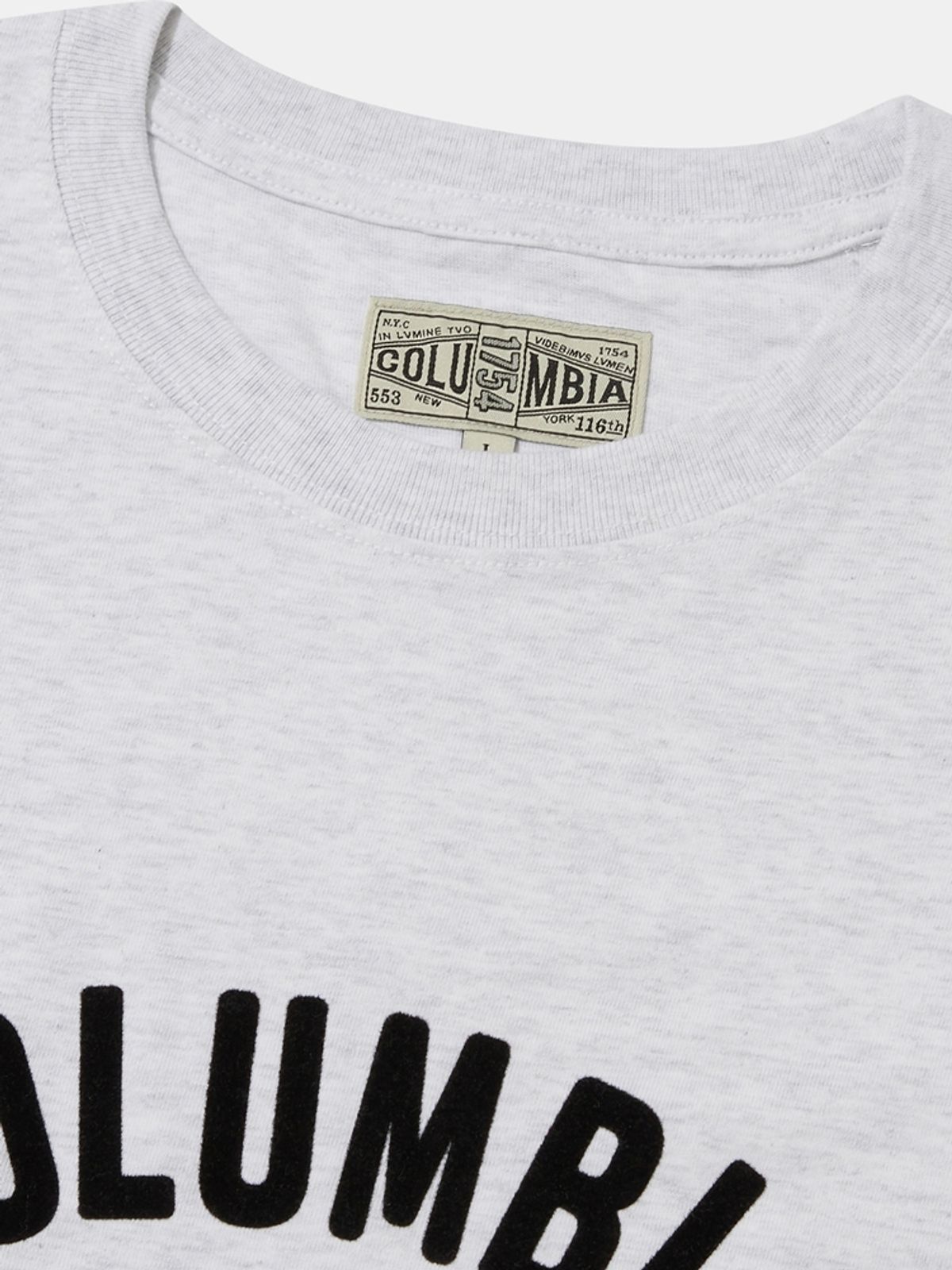 컬럼비아 유니버시티(COLUMBIA UNIVERSITY) CU 1754 ARCH LOGO S/S T-SHIRTS L그레이