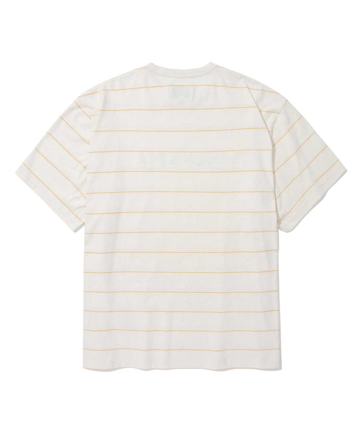 컬럼비아 유니버시티(COLUMBIA UNIVERSITY) SIMPLE LOGO STRIPE S/S T-SHIRTS 크림