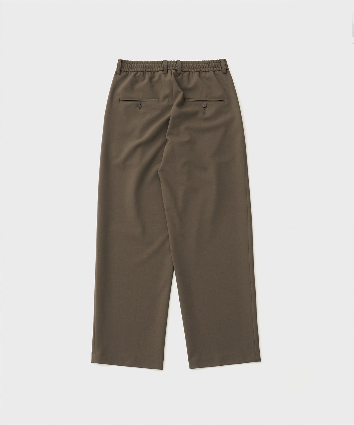 어나더 오피스(ANOTHER OFFICE) Habana Banded Slacks (Dark Khaki)