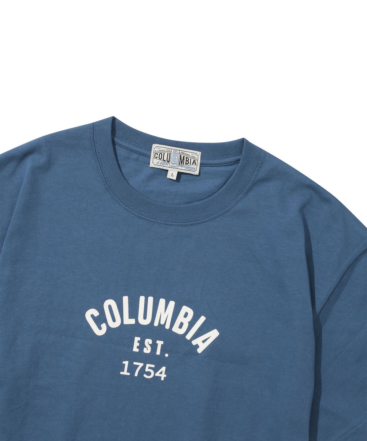 컬럼비아 유니버시티(COLUMBIA UNIVERSITY) CU 1754 ARCH LOGO WOMEN CROP S/S T-SHIRTS 프렌치블루