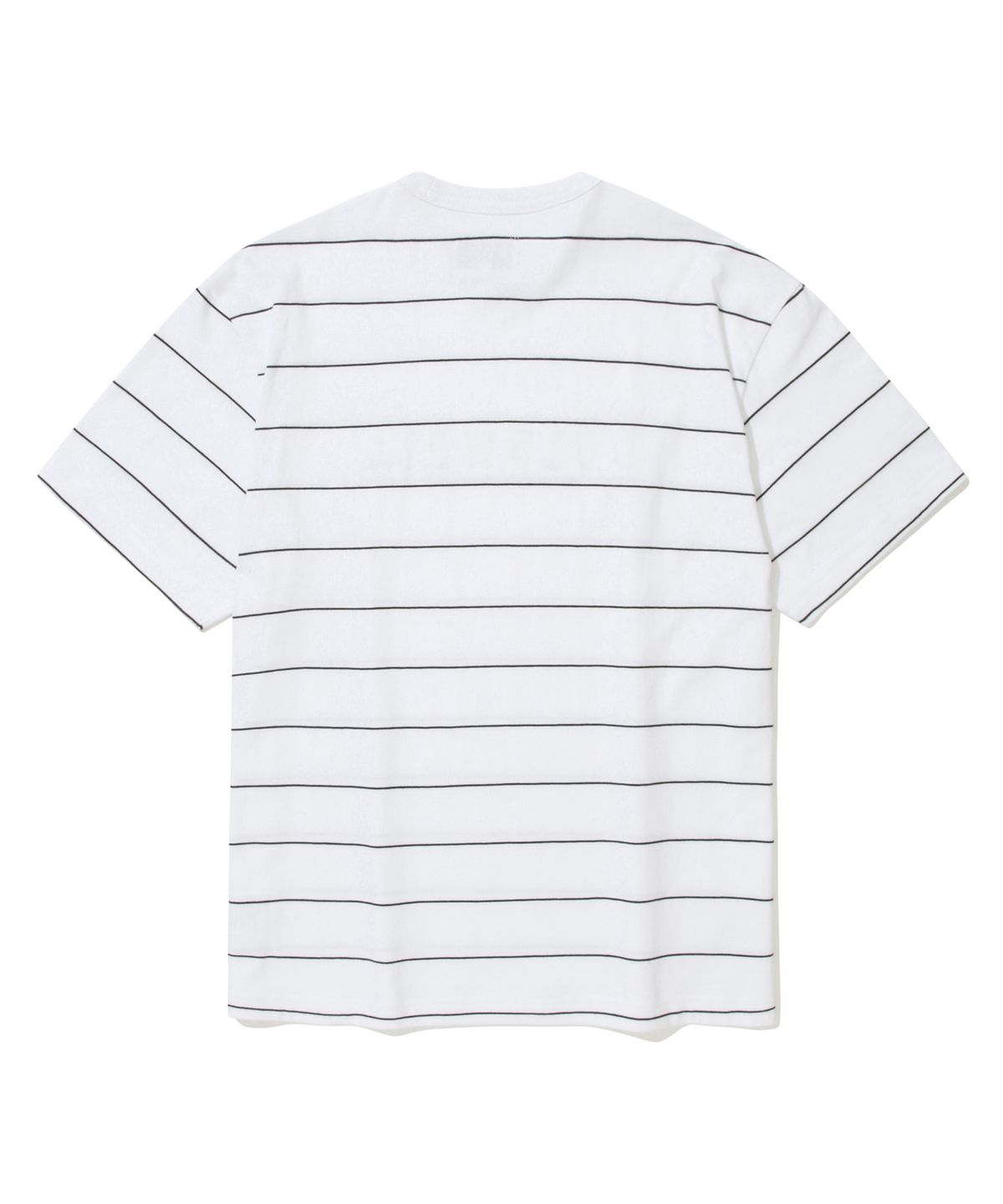 컬럼비아 유니버시티(COLUMBIA UNIVERSITY) SIMPLE LOGO STRIPE S/S T-SHIRTS 화이트
