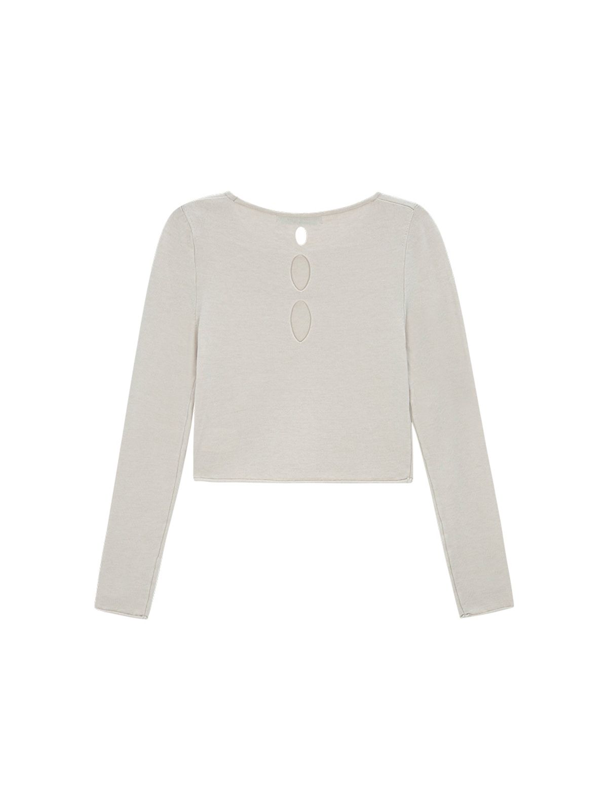 샐러드바구니(SALAD BAGUNI) Back Cut out Knit - beige