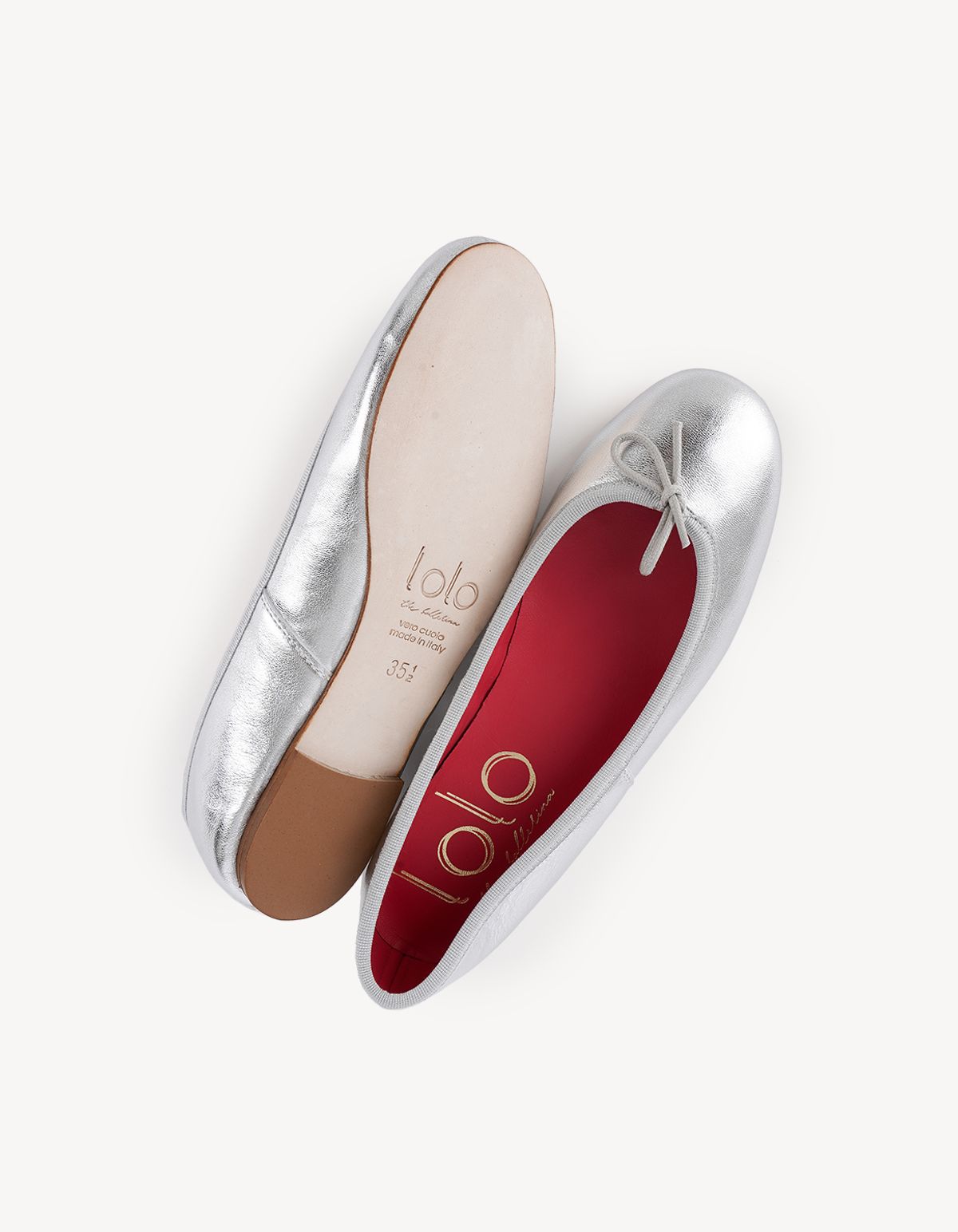로로 발레리나(LOLOBALLERINA) 카프리 발레리나 Laminato Argento