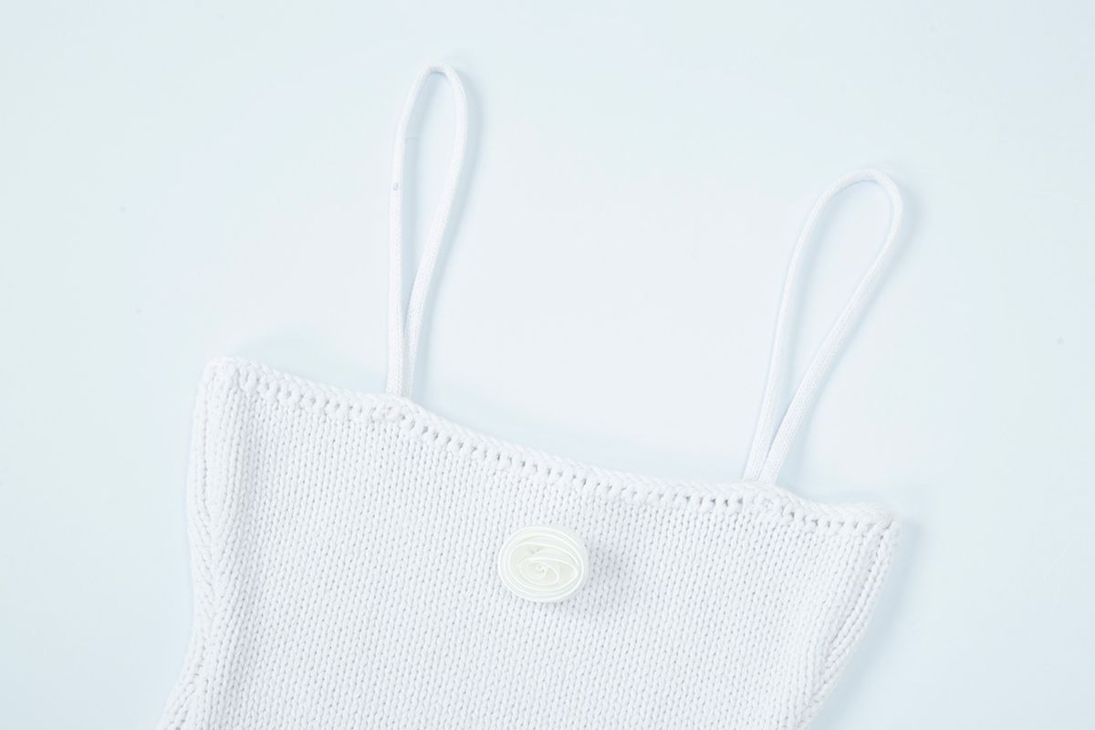 샐러드바구니(SALAD BAGUNI) cotton Cardigan Setup - white