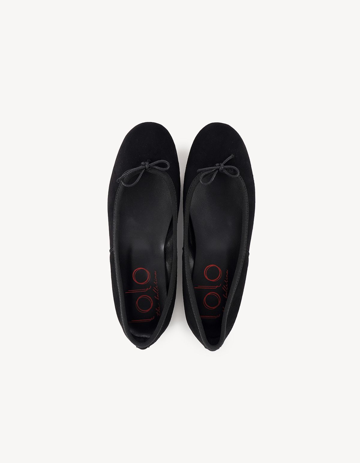 로로 발레리나(LOLOBALLERINA) 카프리 발레리나 Suede Nero