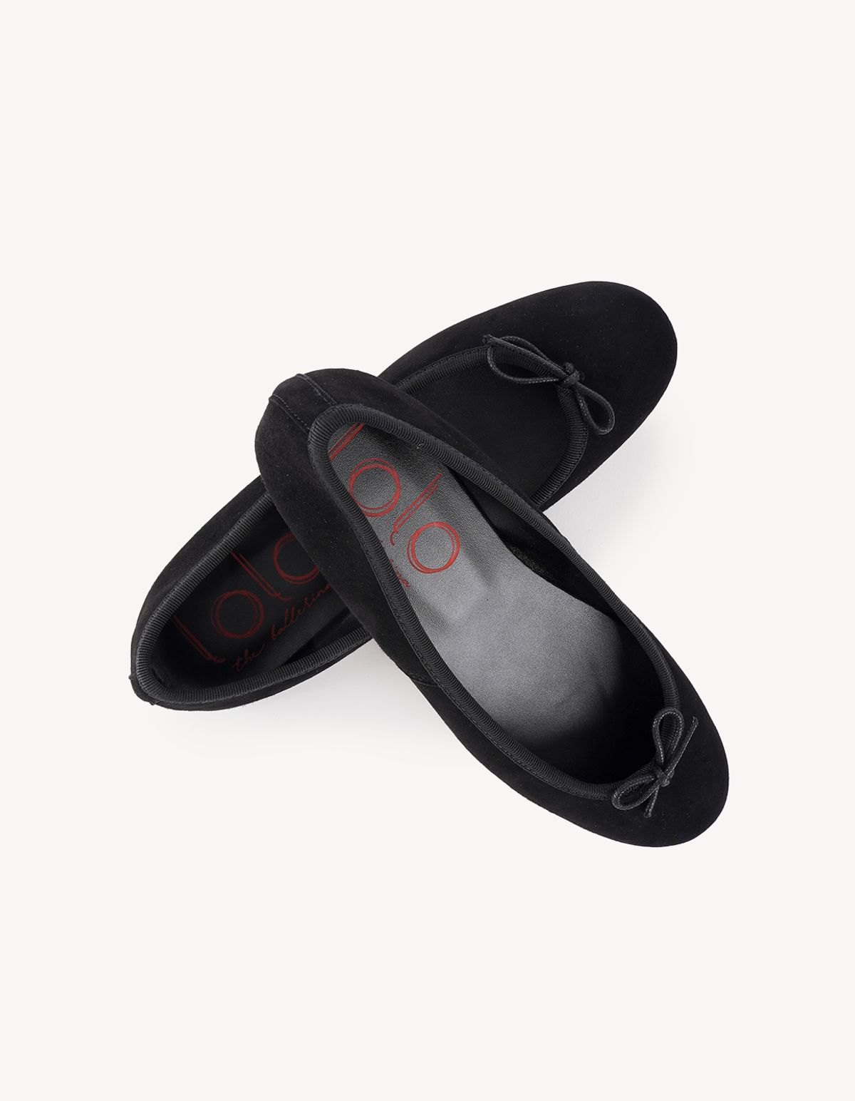 로로 발레리나(LOLOBALLERINA) 카프리 발레리나 Suede Nero