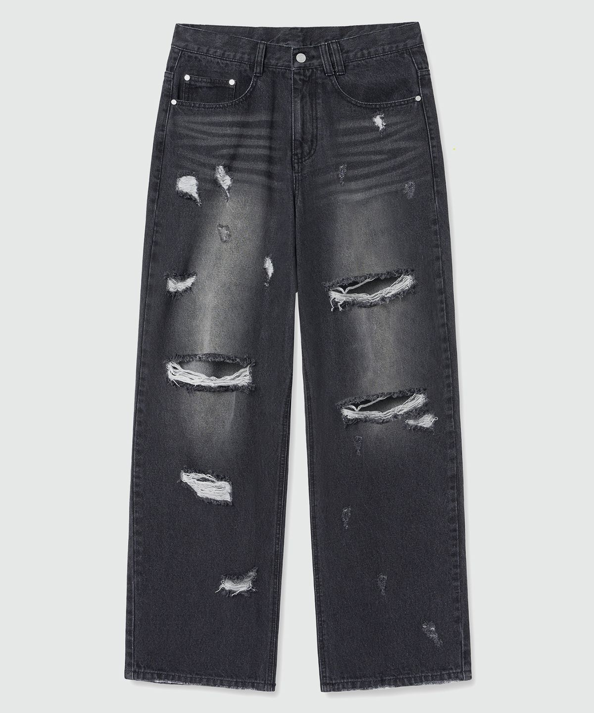 데케트(DECET) Both Sides Destroy Jeans DCPT037BlackB