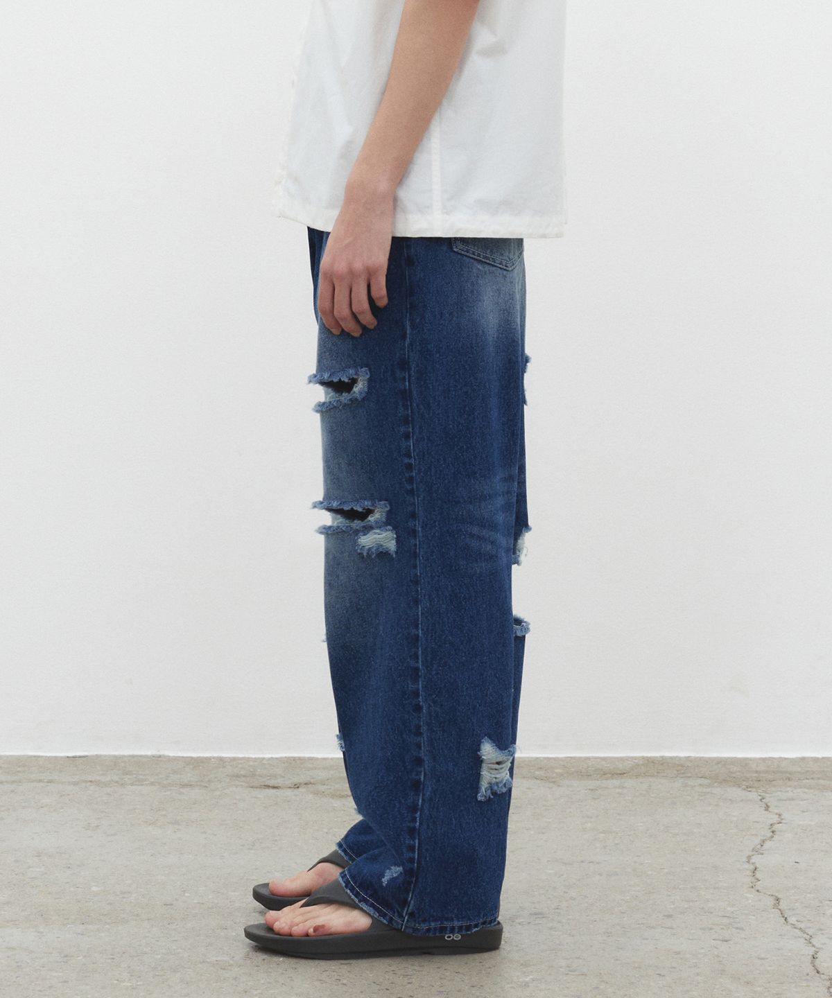 데케트(DECET) Both Sides Destroy Jeans DCPT037BlueB