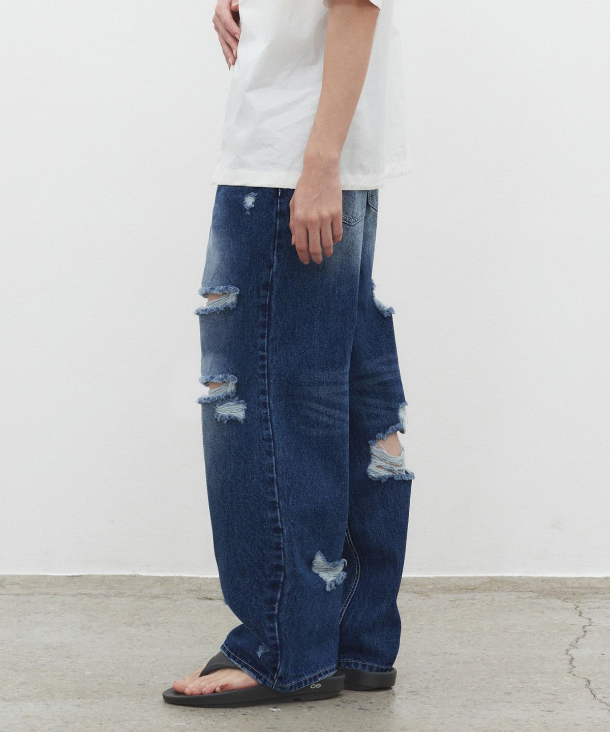 데케트(DECET) Both Sides Destroy Jeans DCPT037BlueB