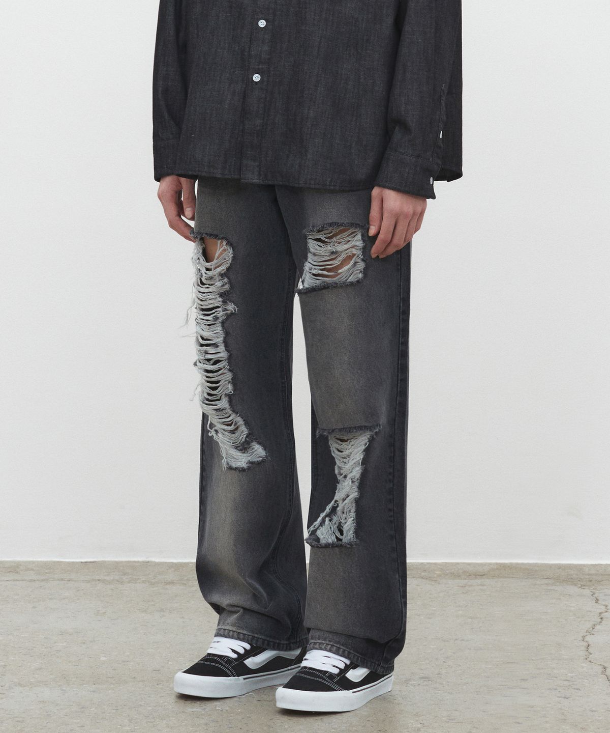 데케트(DECET) Destroy Jeans DCPT038BlackB