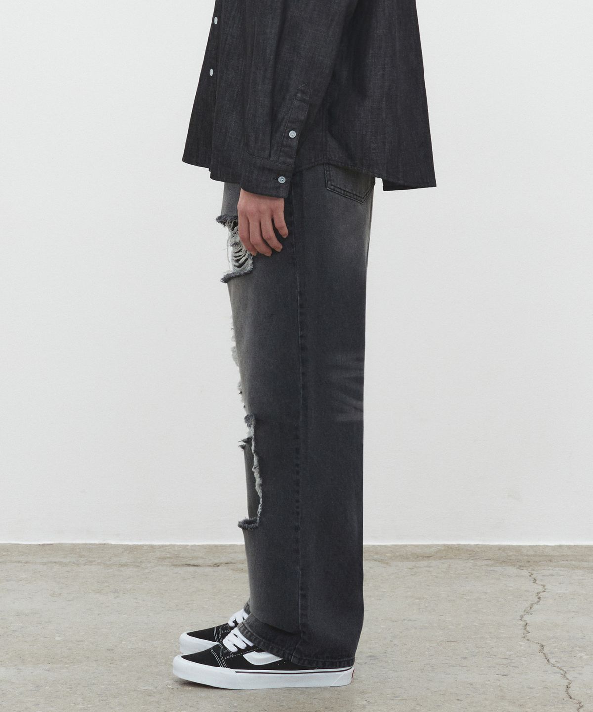 데케트(DECET) Destroy Jeans DCPT038BlackB