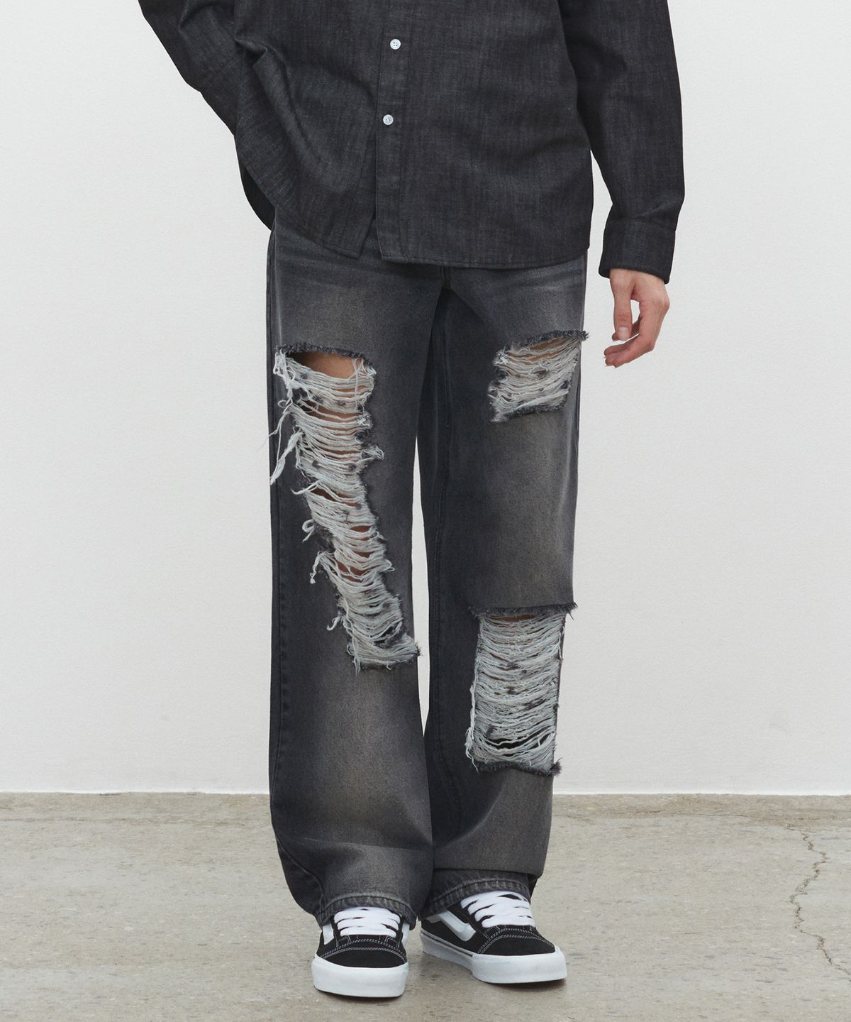 데케트(DECET) Destroy Jeans DCPT038BlackB