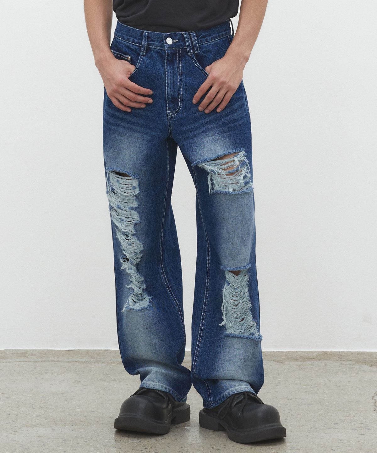 데케트(DECET) Destroy Jeans DCPT038BlueB