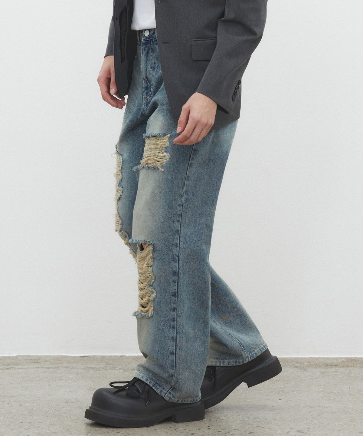 데케트(DECET) Destroy Jeans DCPT038YBlueB