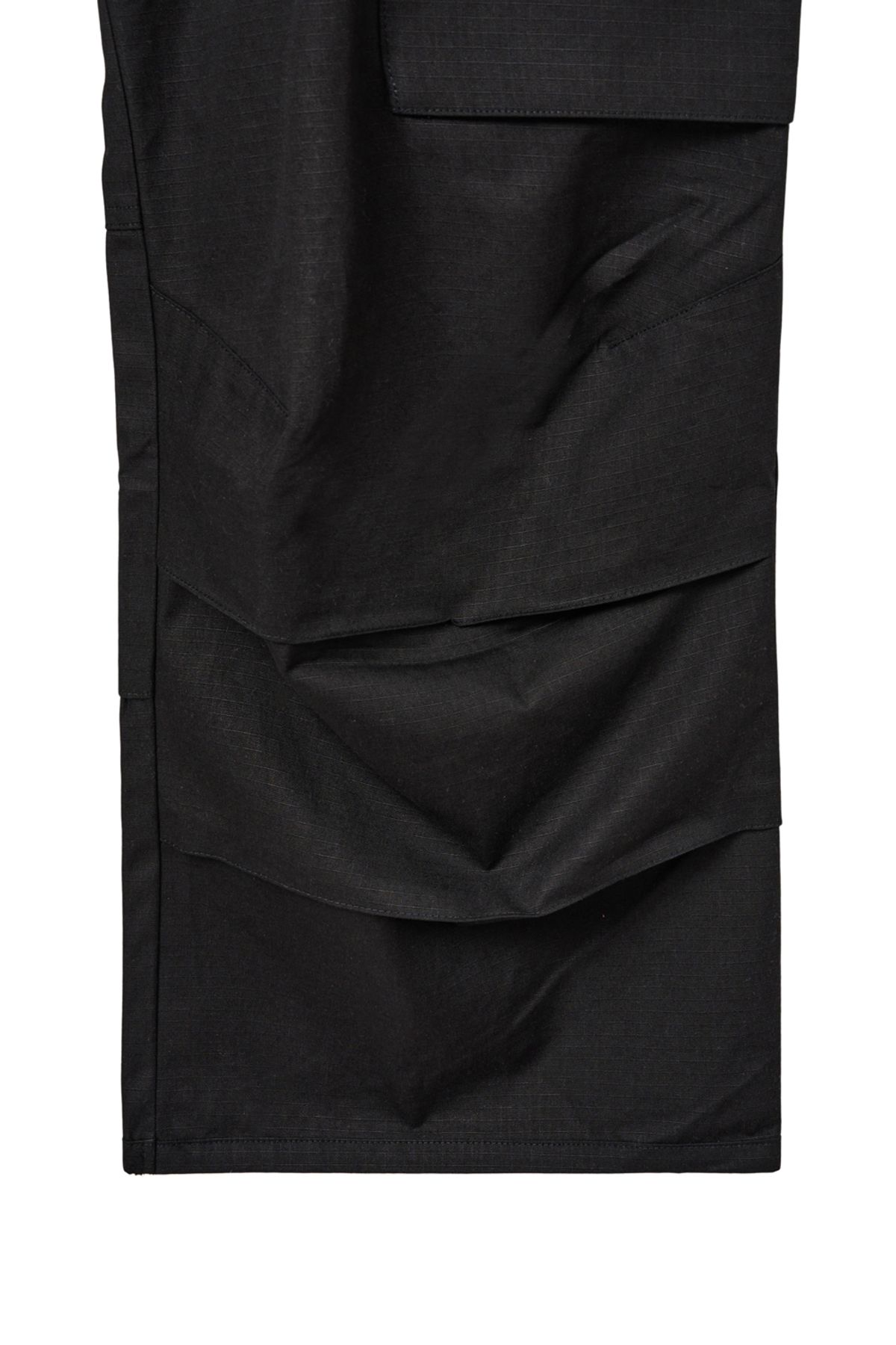 해칭룸(HATCHINGROOM) Fatigue Over Pants Ripstop Black
