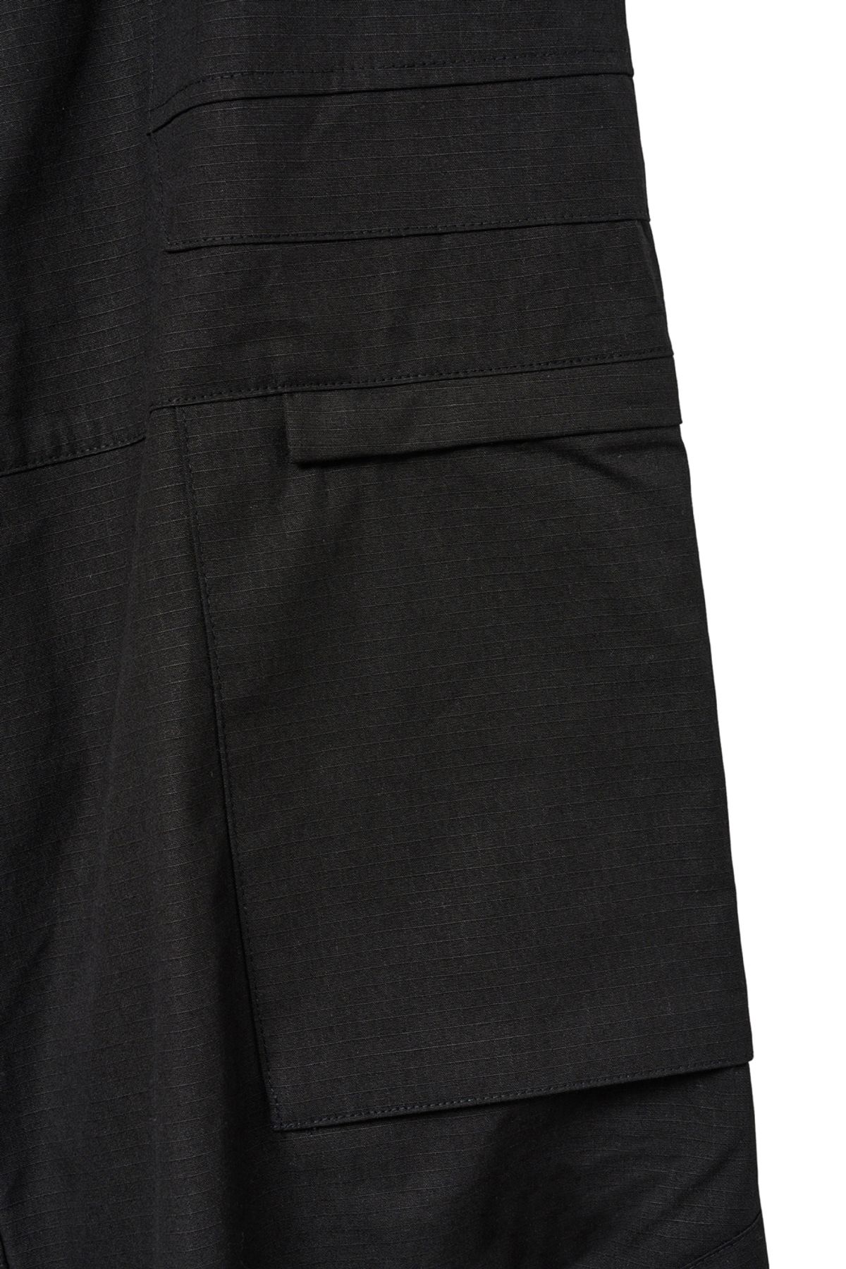해칭룸(HATCHINGROOM) Fatigue Over Pants Ripstop Black