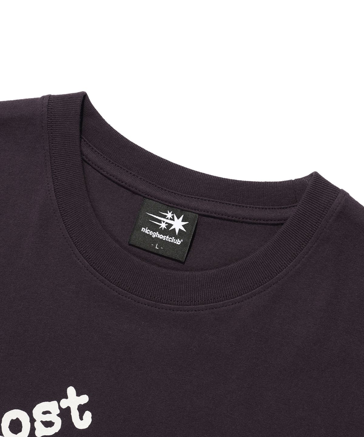 나이스고스트클럽(NICEGHOSTCLUB) GHOST LINE ART TEE_DARK PURPLE(NG2EMUT527A)