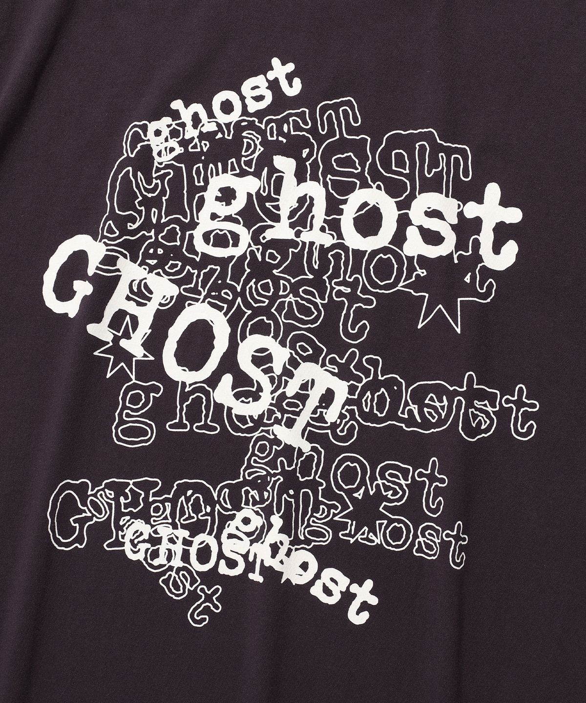 나이스고스트클럽(NICEGHOSTCLUB) GHOST LINE ART TEE_DARK PURPLE(NG2EMUT527A)