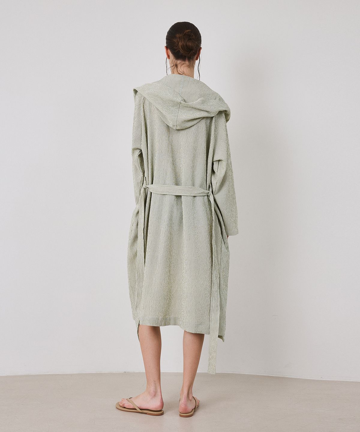 아템포(ATEMPO) BEACH STRIPE ROBE_green (women)