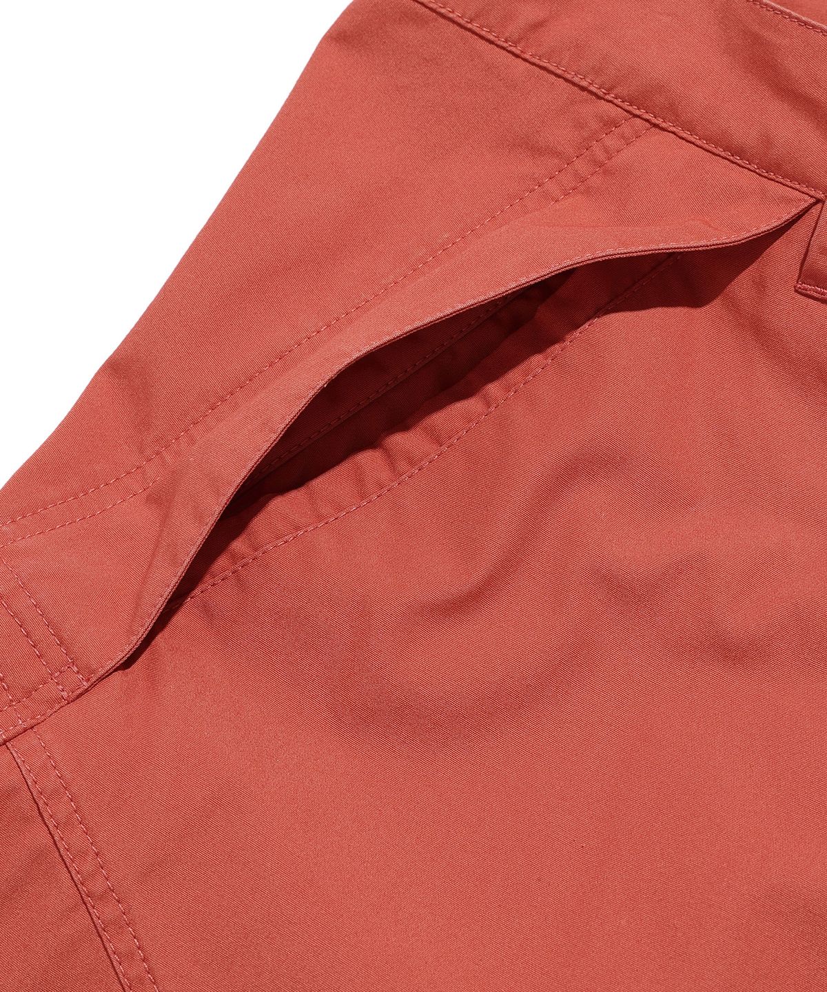 나이스고스트클럽(NICEGHOSTCLUB) WASHED MECHANIC CAPRI PANTS_RED(NG2EMUPA62A)