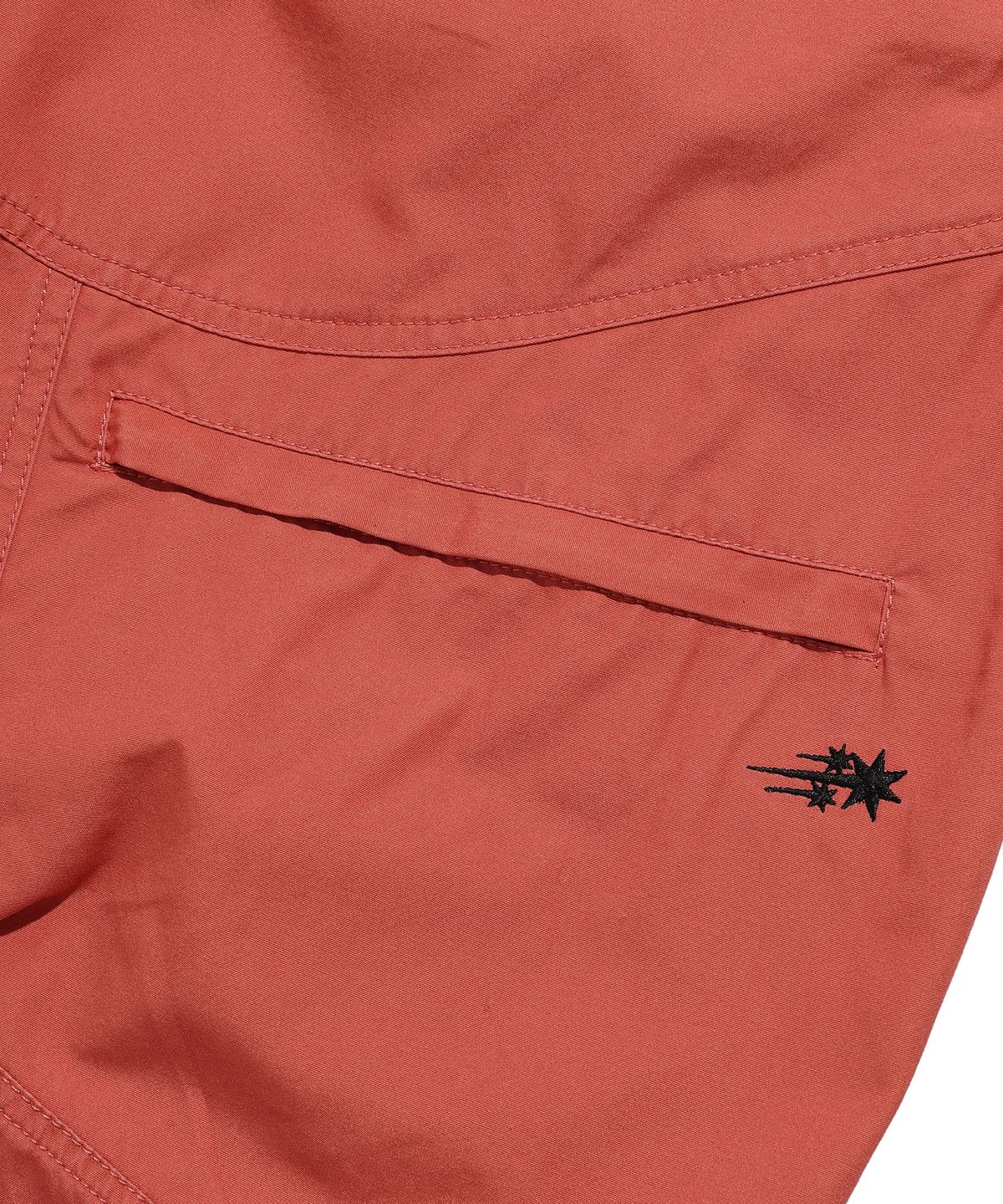 나이스고스트클럽(NICEGHOSTCLUB) WASHED MECHANIC CAPRI PANTS_RED(NG2EMUPA62A)