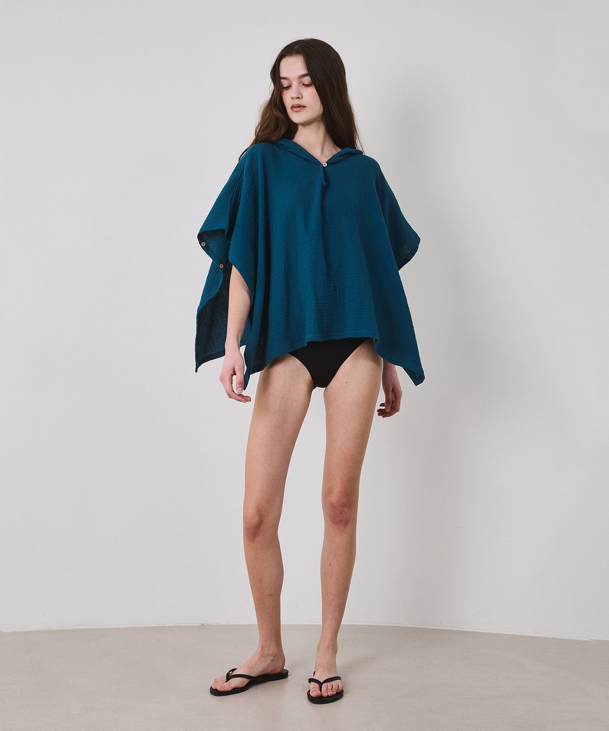 아템포(ATEMPO) BEACH HOOD CAPE_teal green (women)