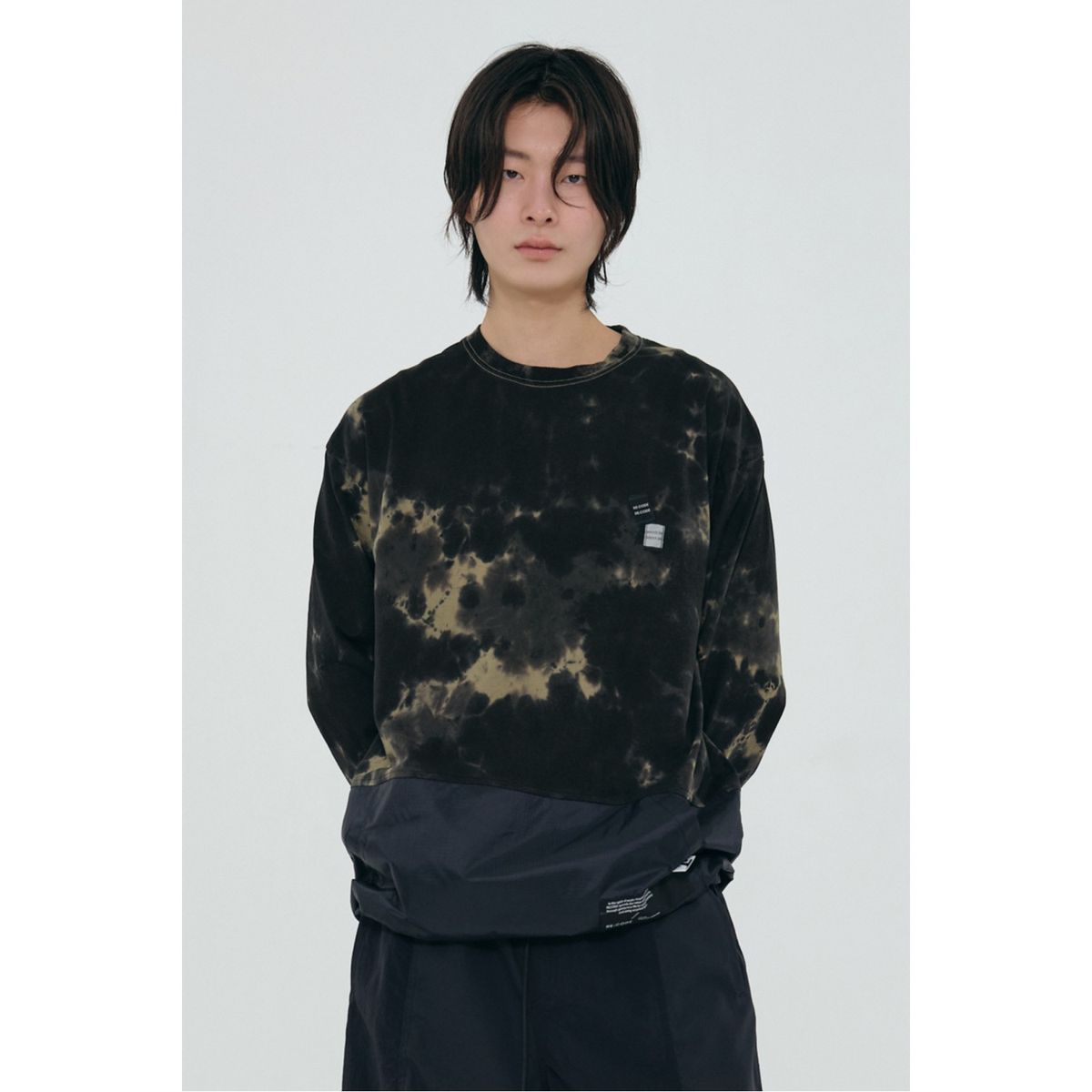 래코드(RECODE) Overdyeing Woven Patch Top_RJTAS24702KHX