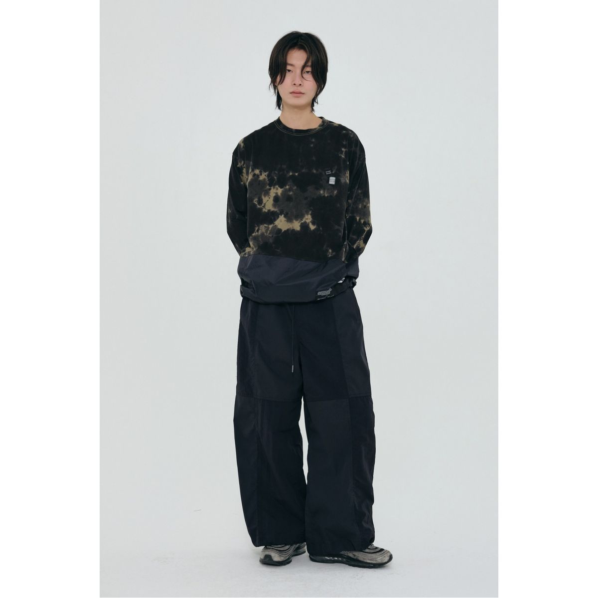 래코드(RECODE) Overdyeing Woven Patch Top_RJTAS24702KHX