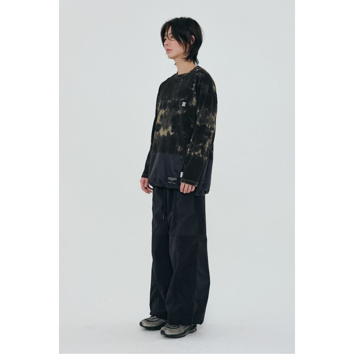 래코드(RECODE) Overdyeing Woven Patch Top_RJTAS24702KHX