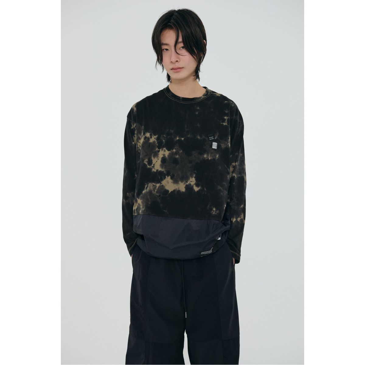 래코드(RECODE) Overdyeing Woven Patch Top_RJTAS24702KHX