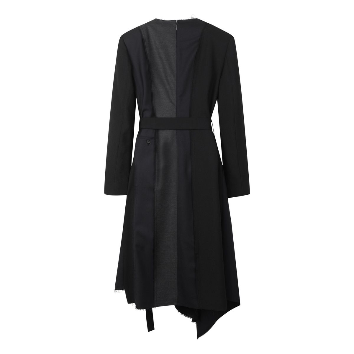 래코드(RECODE) Puzzle Asymmetry Round Neck Dress_RQDAS24543BKX