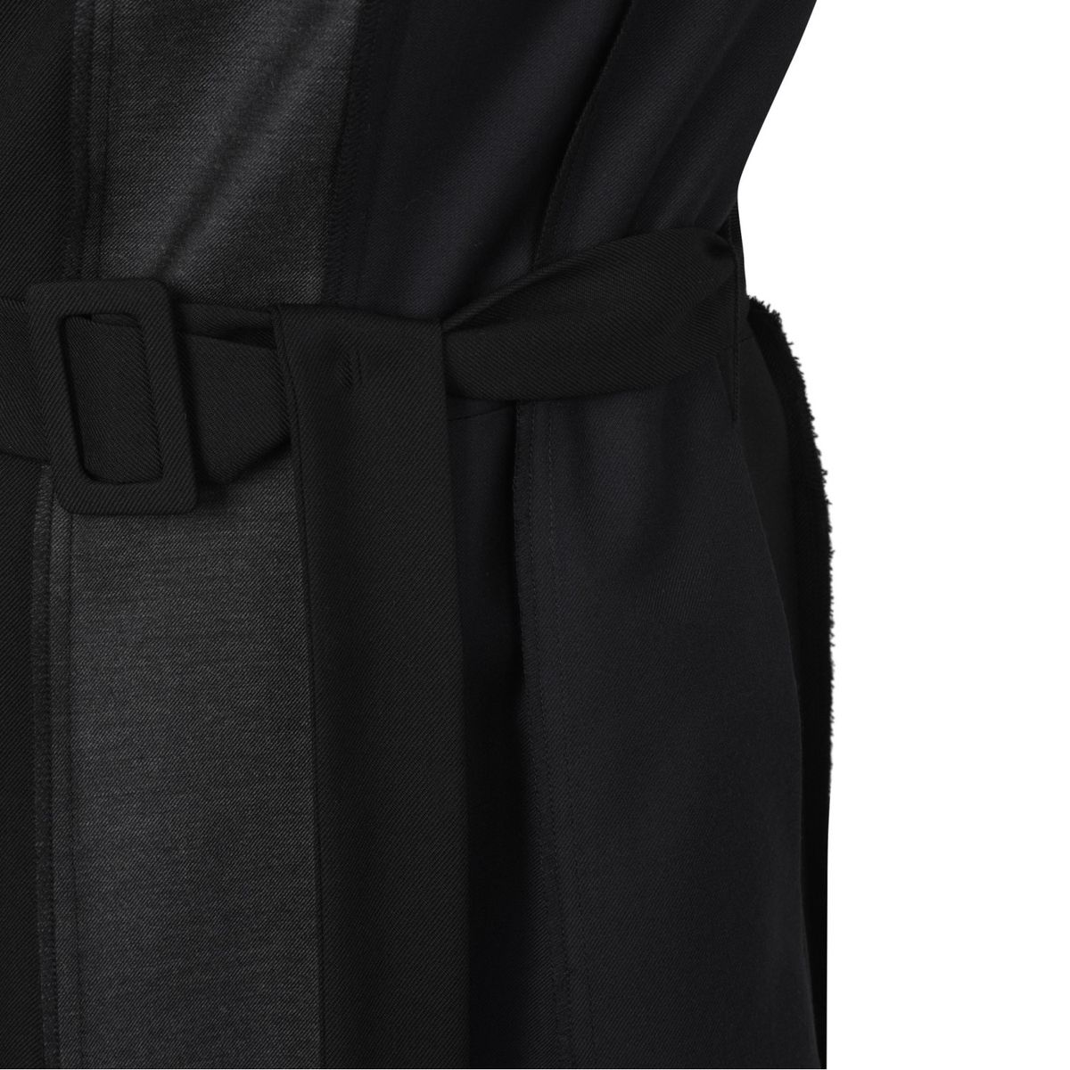 래코드(RECODE) Puzzle Asymmetry Round Neck Dress_RQDAS24543BKX