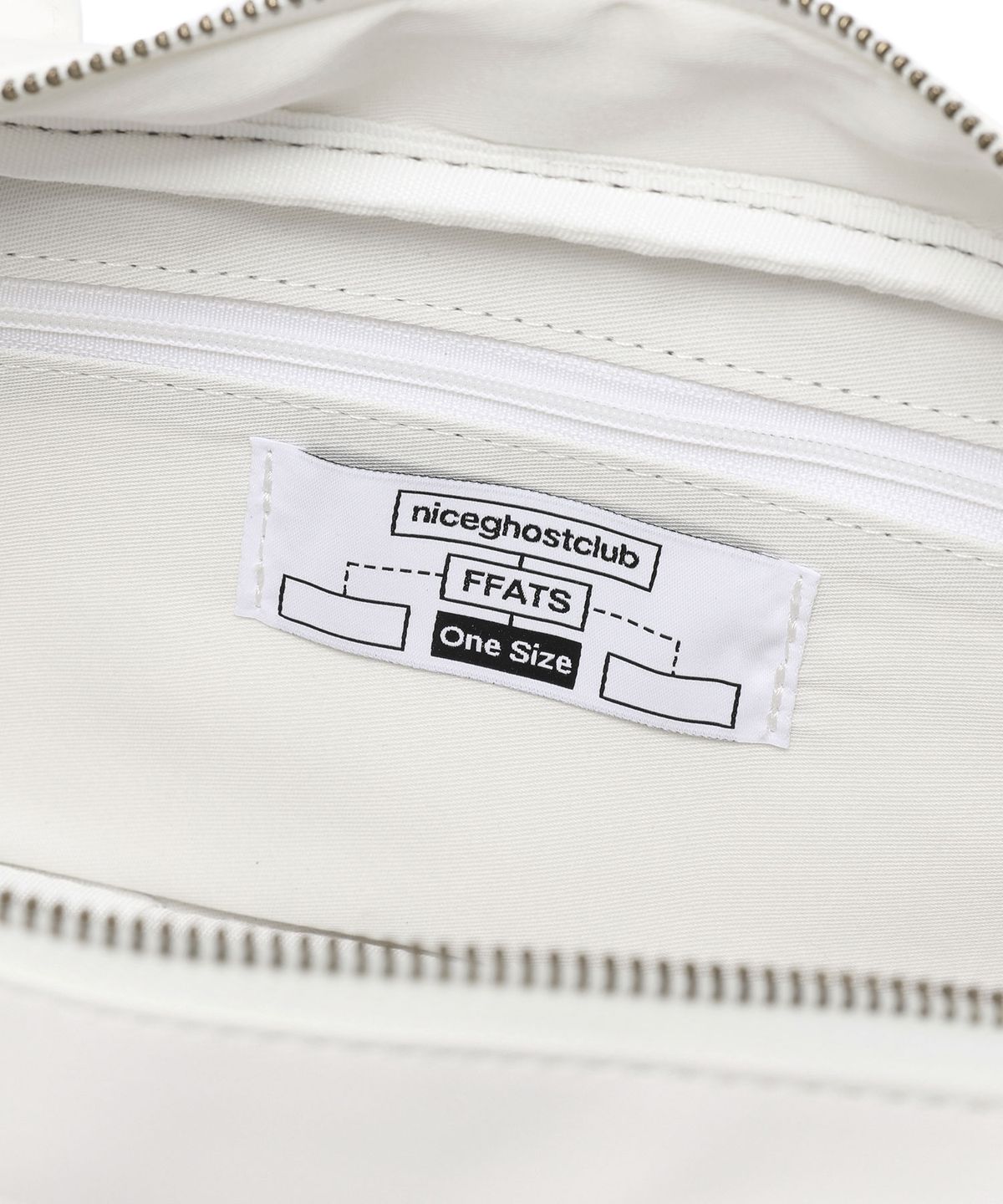 나이스고스트클럽(NICEGHOSTCLUB) FFATS BAGUETTE BAG_WHITE(NG2EMUAB49A)