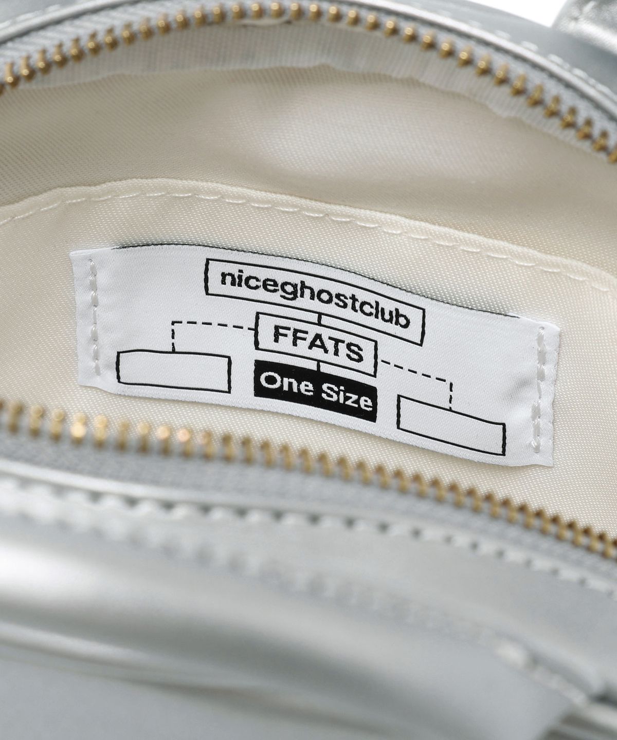 나이스고스트클럽(NICEGHOSTCLUB) FFATS PUDING BAG_SILVER(NG2EMUAB47A)