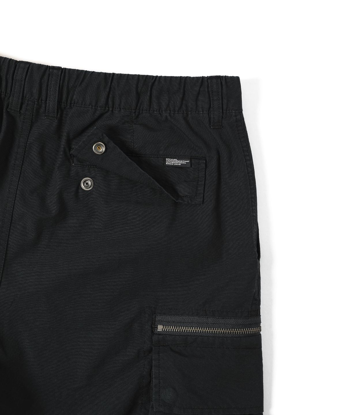 디스이즈네버댓(THISISNEVERTHAT) Zip Cargo Short Black