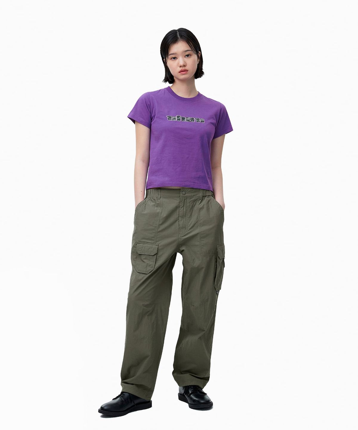디스이즈네버댓(THISISNEVERTHAT) Big Initial W Tee Purple