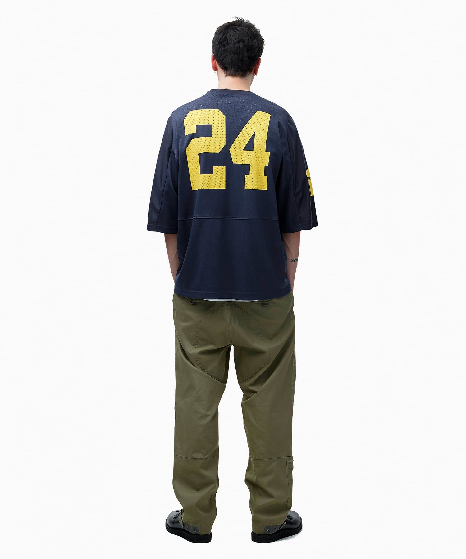 ★thisisneverthat★ Mesh Football Jersey Navy TN241WTOSP01NA thisisneverthat® - MESH FOOTBALL JERSEY | HBX - Globally