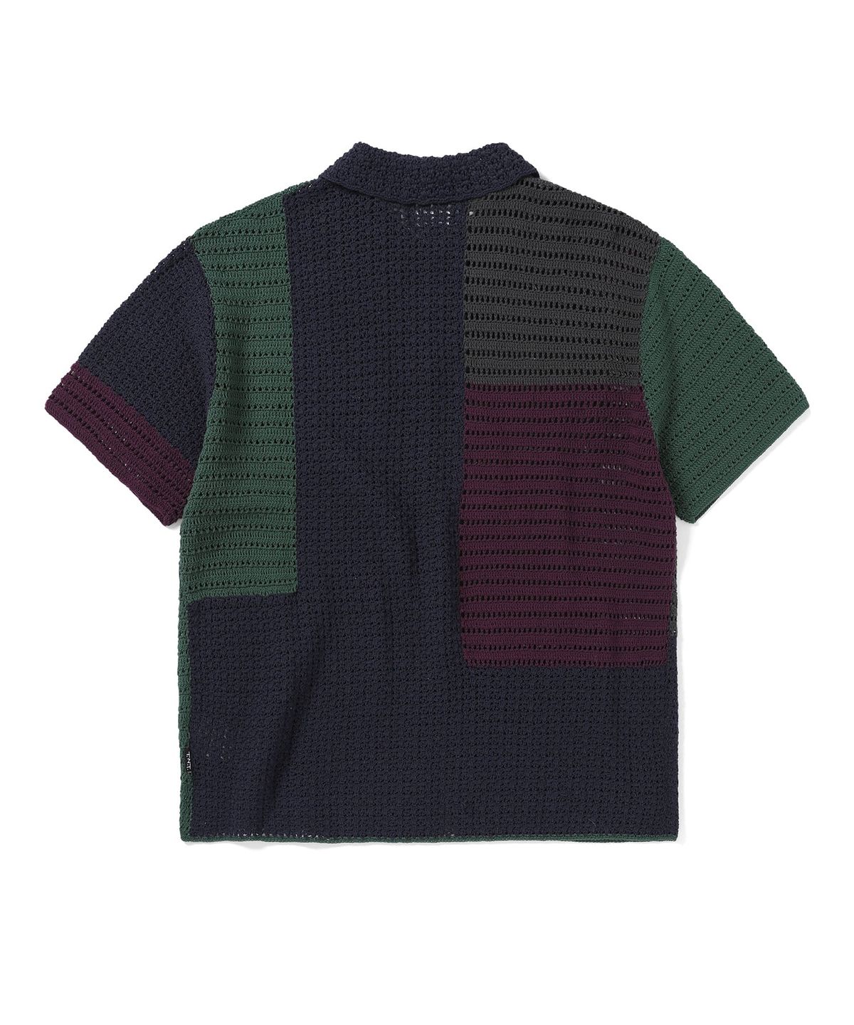 디스이즈네버댓(THISISNEVERTHAT) Block Crochet Knit S/S Shirt Navy