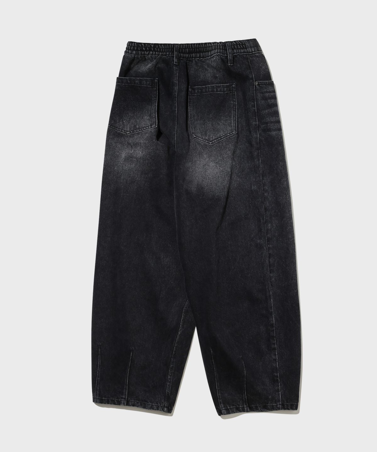 어반스터프(URBANSTOFF) 빈티지 워시드 롱 벌룬 팬츠 (블랙)