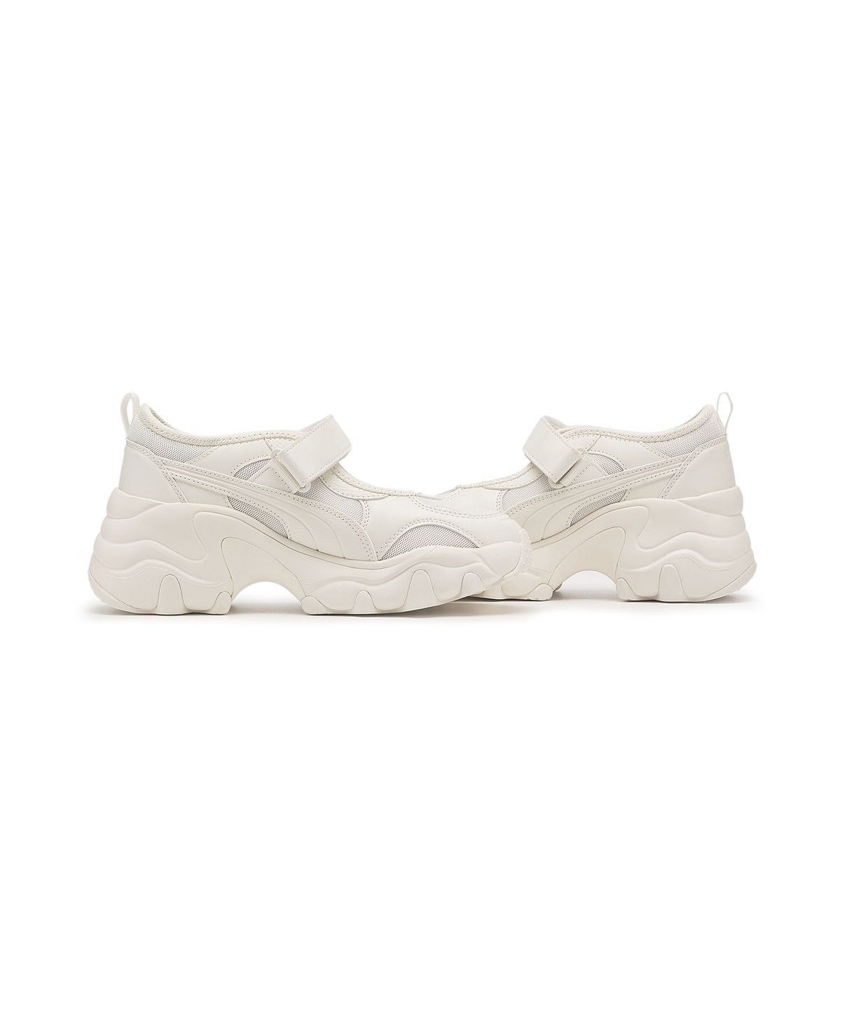 푸마(PUMA) 펄사 웨지 우먼스 샌들 - 웜 화이트:실버