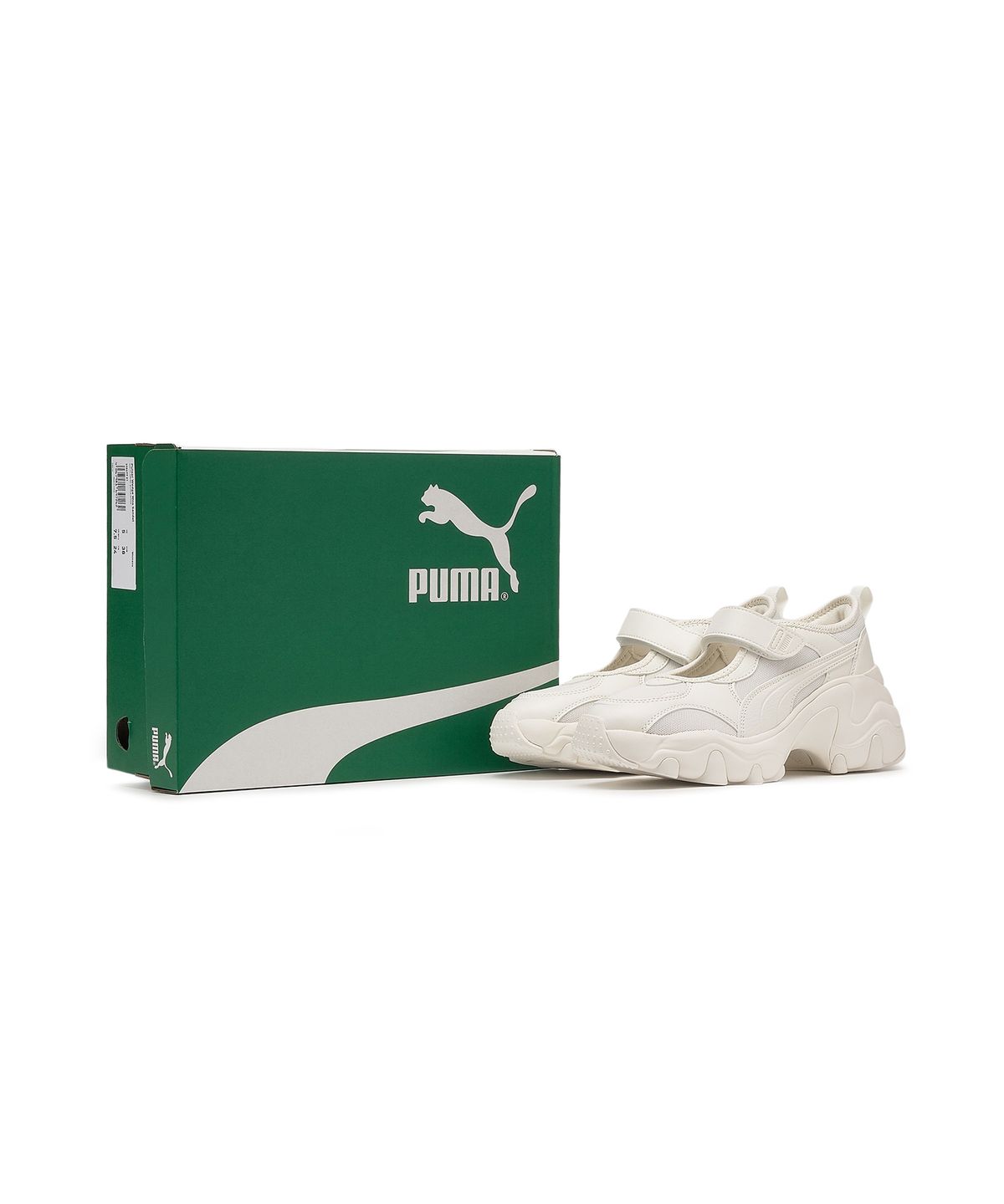 푸마(PUMA) 펄사 웨지 우먼스 샌들 - 웜 화이트:실버