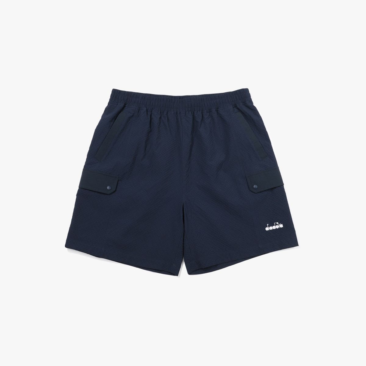 디아도라(diadora) 시어서커 하프팬츠 NAVY